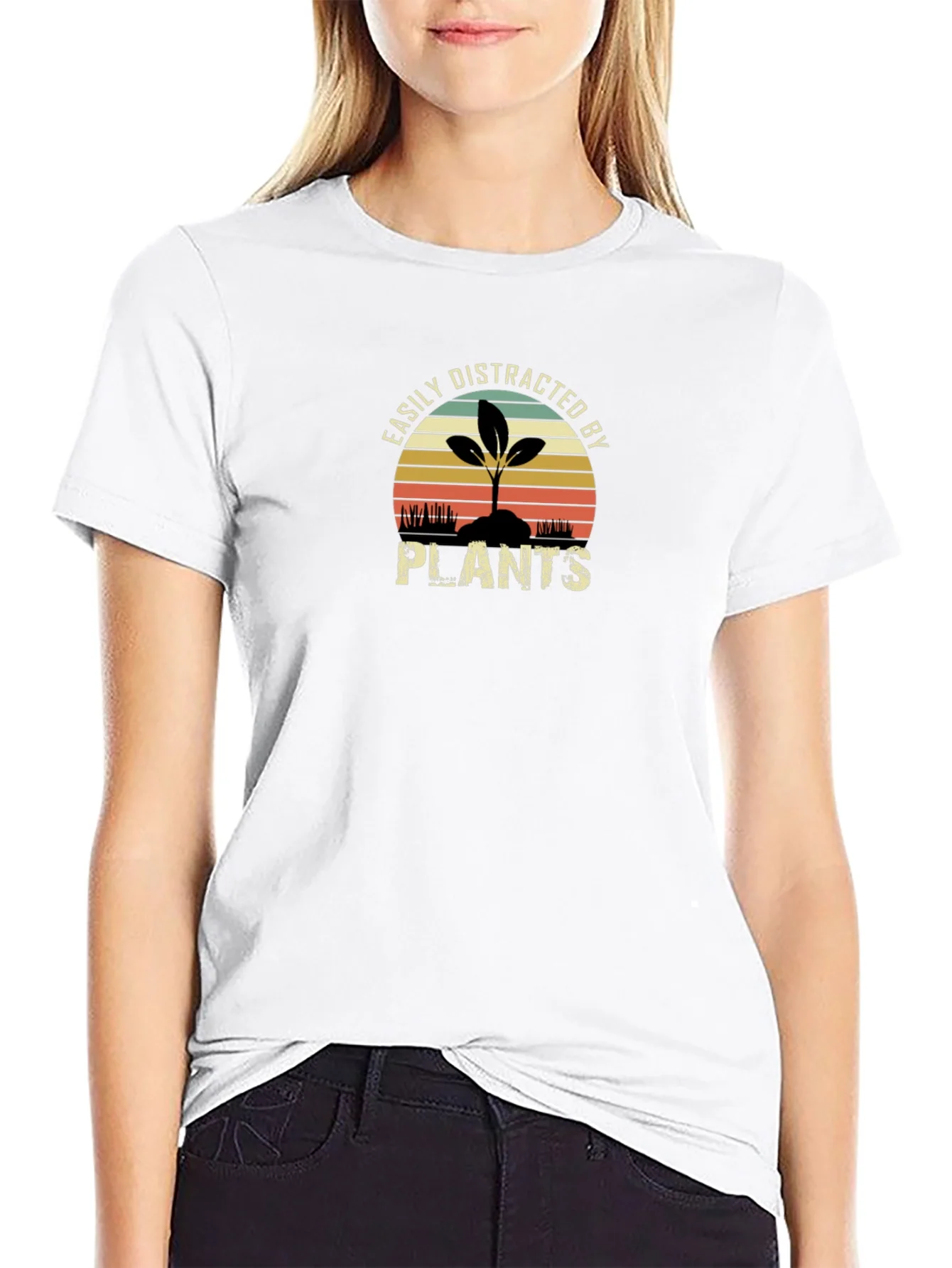 Easily Distracted By Plants Graphic T-Shirt