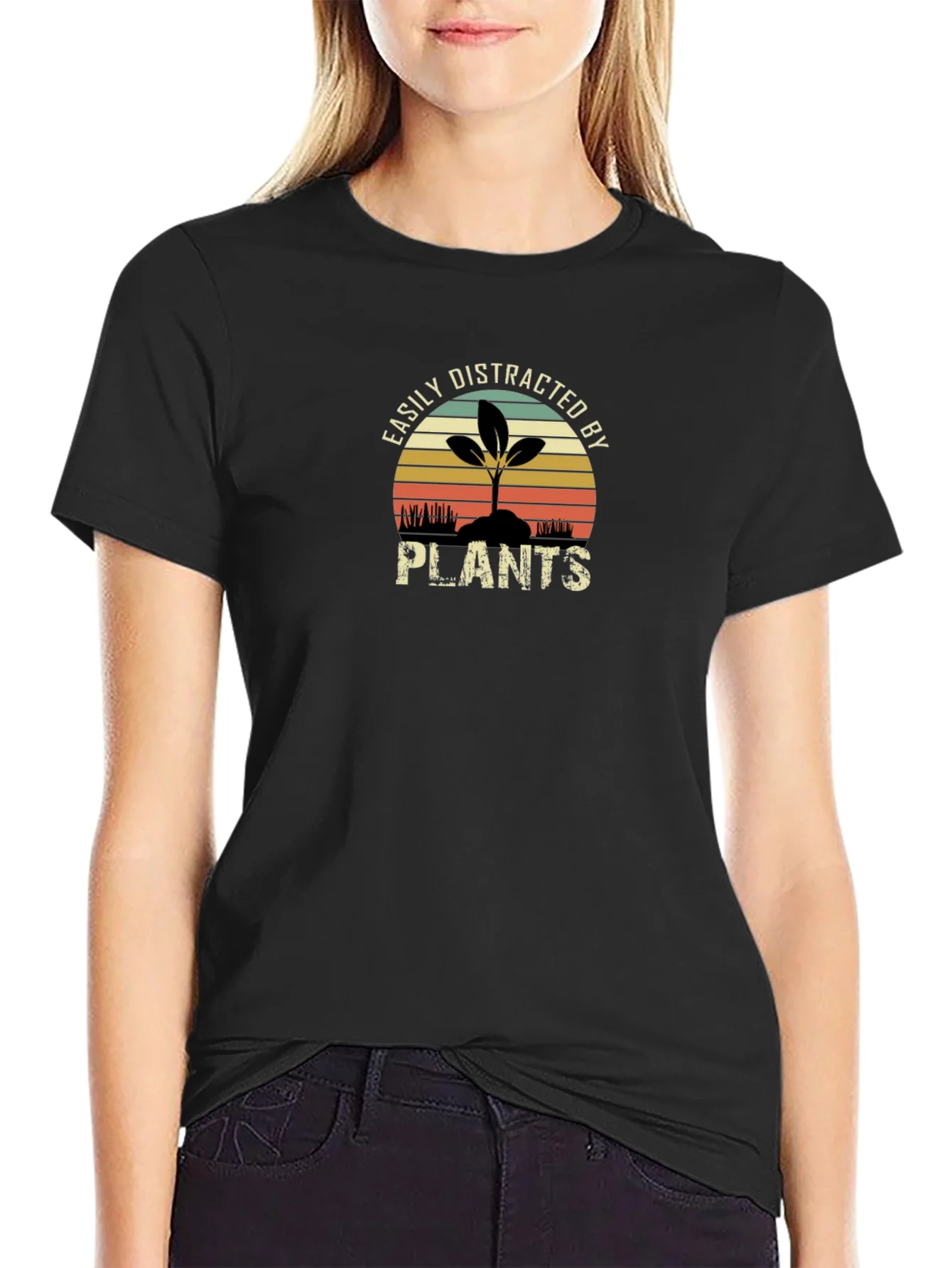 Easily Distracted By Plants Graphic T-Shirt