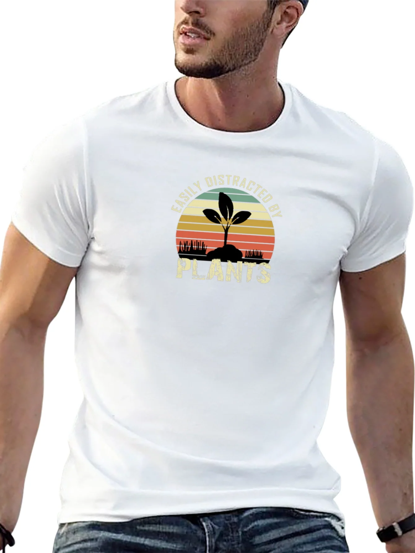 Easily Distracted By Plants Graphic T-Shirt