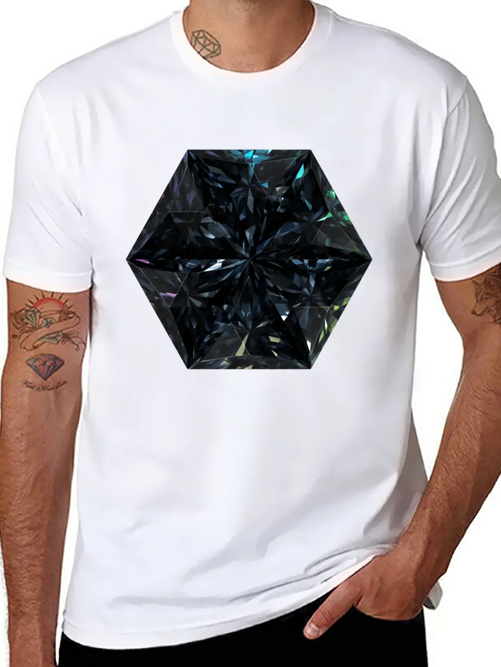Black Diamond Geometric T-Shirt