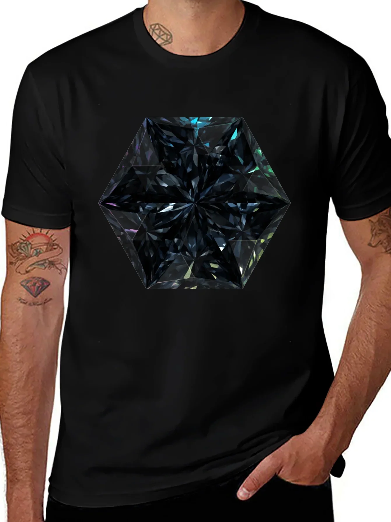Black Diamond Geometric T-Shirt