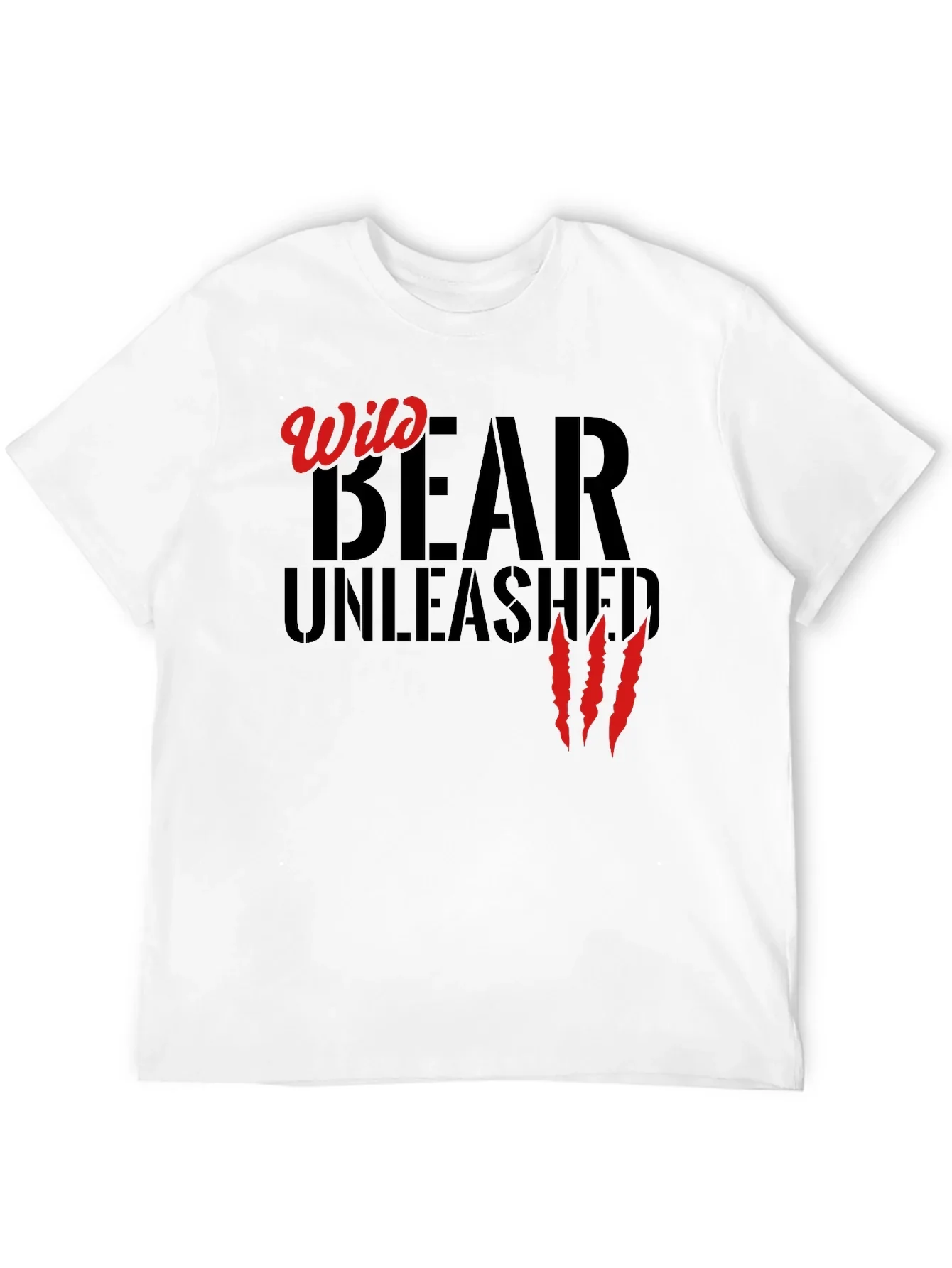 Wild Bear Unleashed Black T-Shirt
