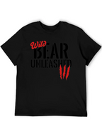 Wild Bear Unleashed Black T-Shirt