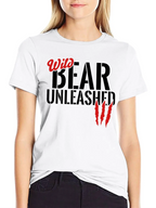 Wild Bear Unleashed Black T-Shirt