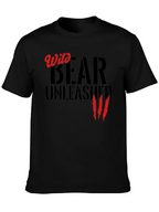 Wild Bear Unleashed Black T-Shirt