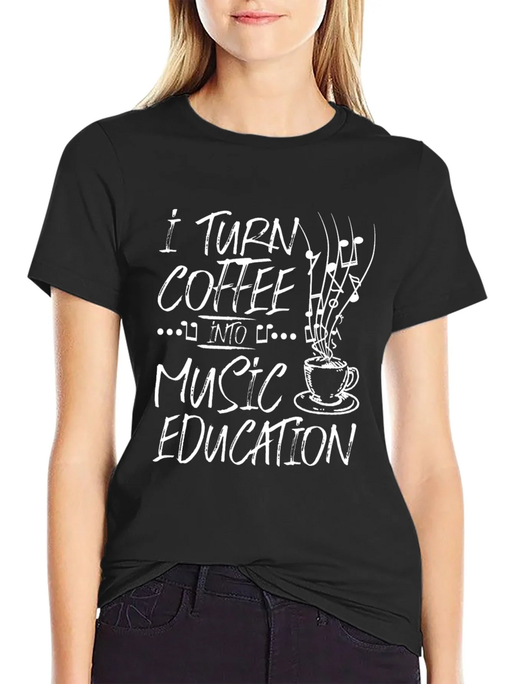Coffee to Music Education Graphic T-Shirt