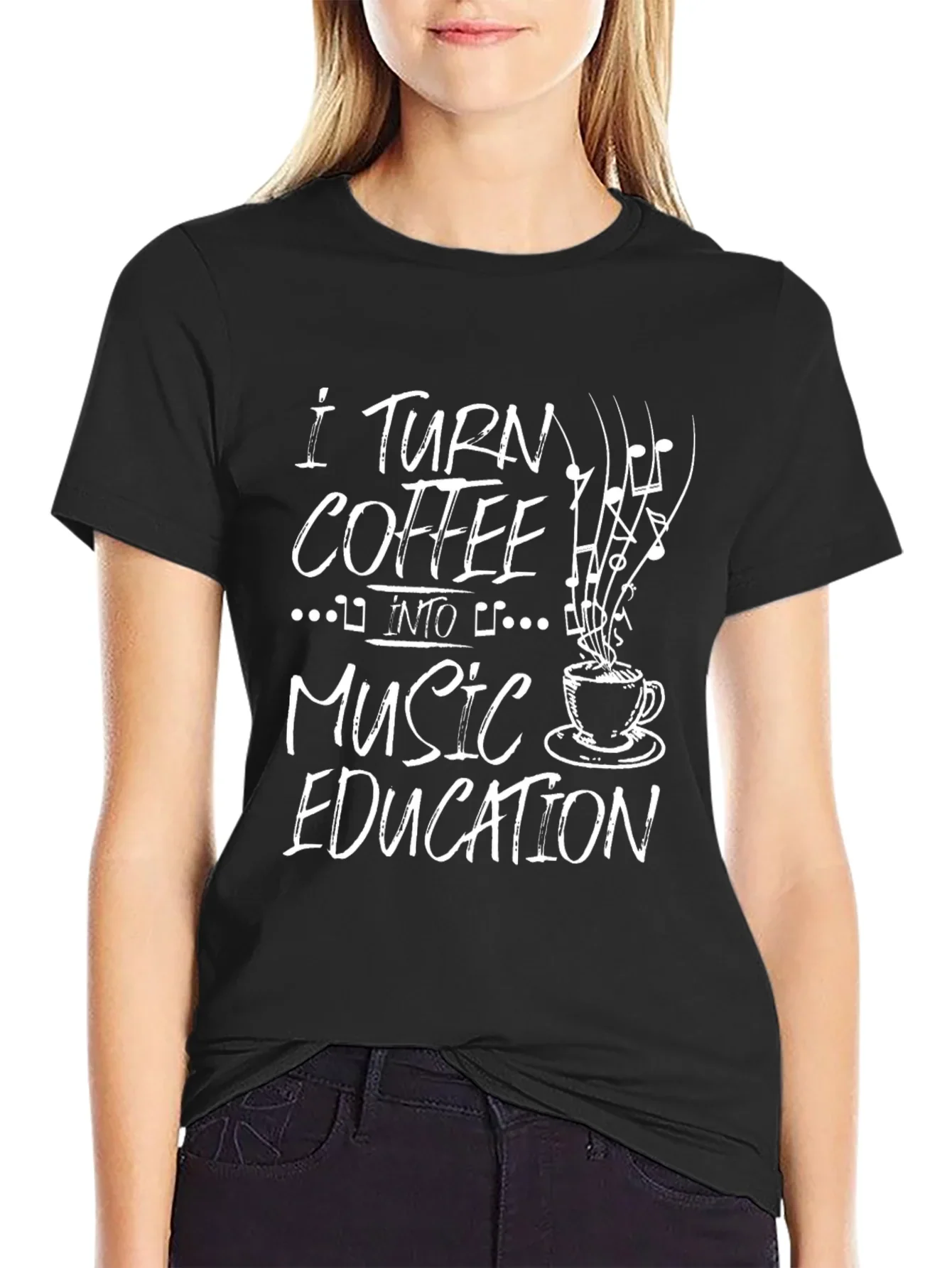 Coffee to Music Education Graphic T-Shirt