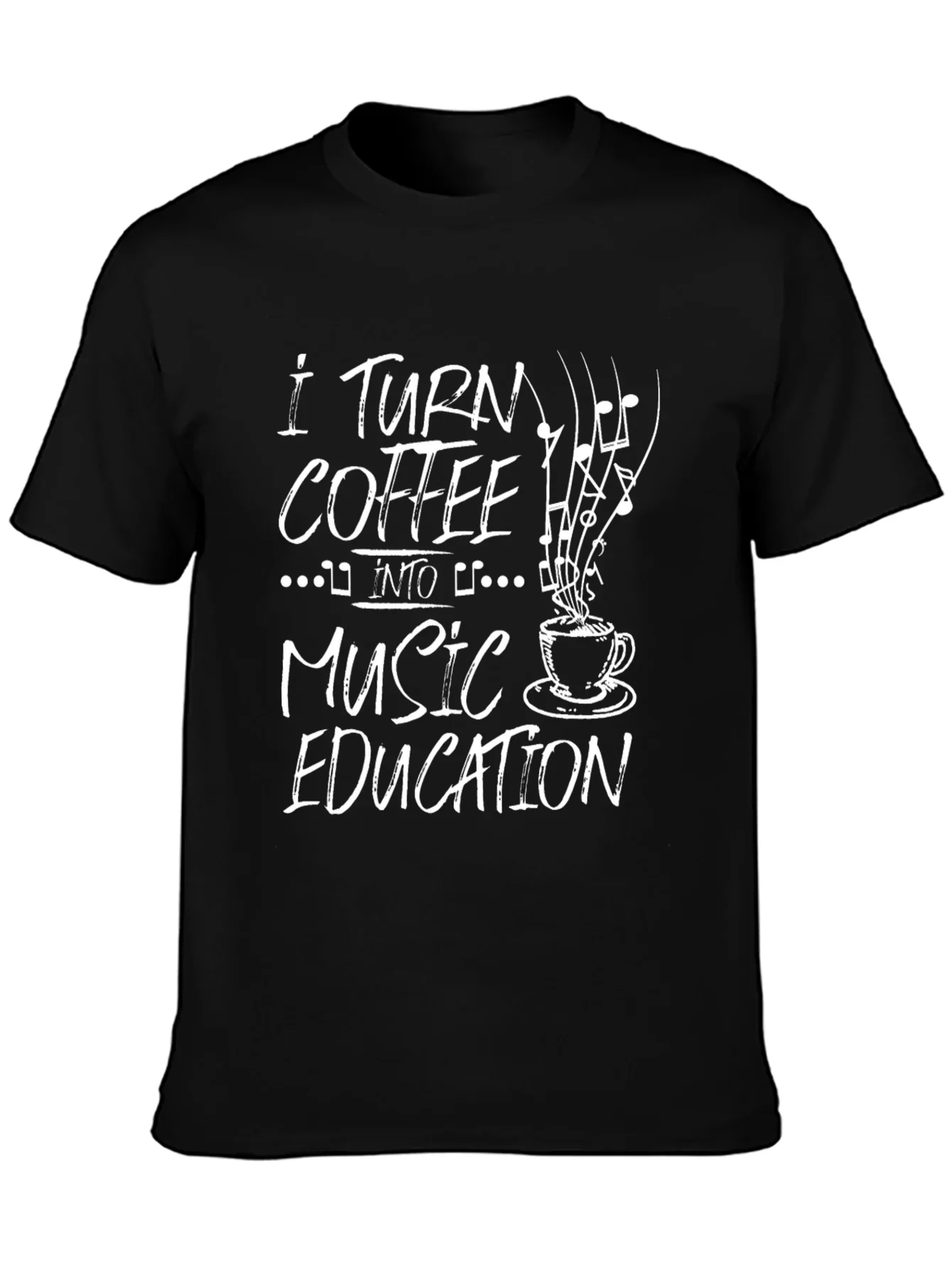 Coffee to Music Education Graphic T-Shirt