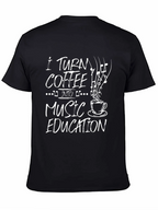 Coffee to Music Education Graphic T-Shirt