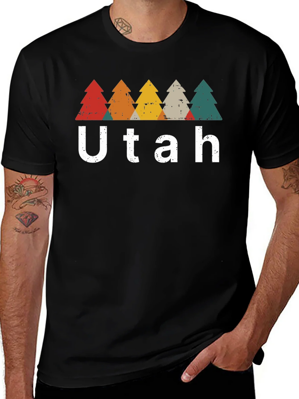 Utah Retro Trees Graphic Tee