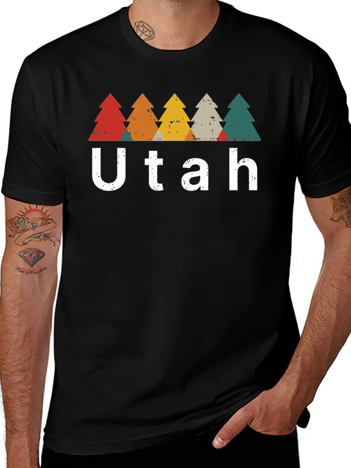 Utah Retro Trees Graphic Tee