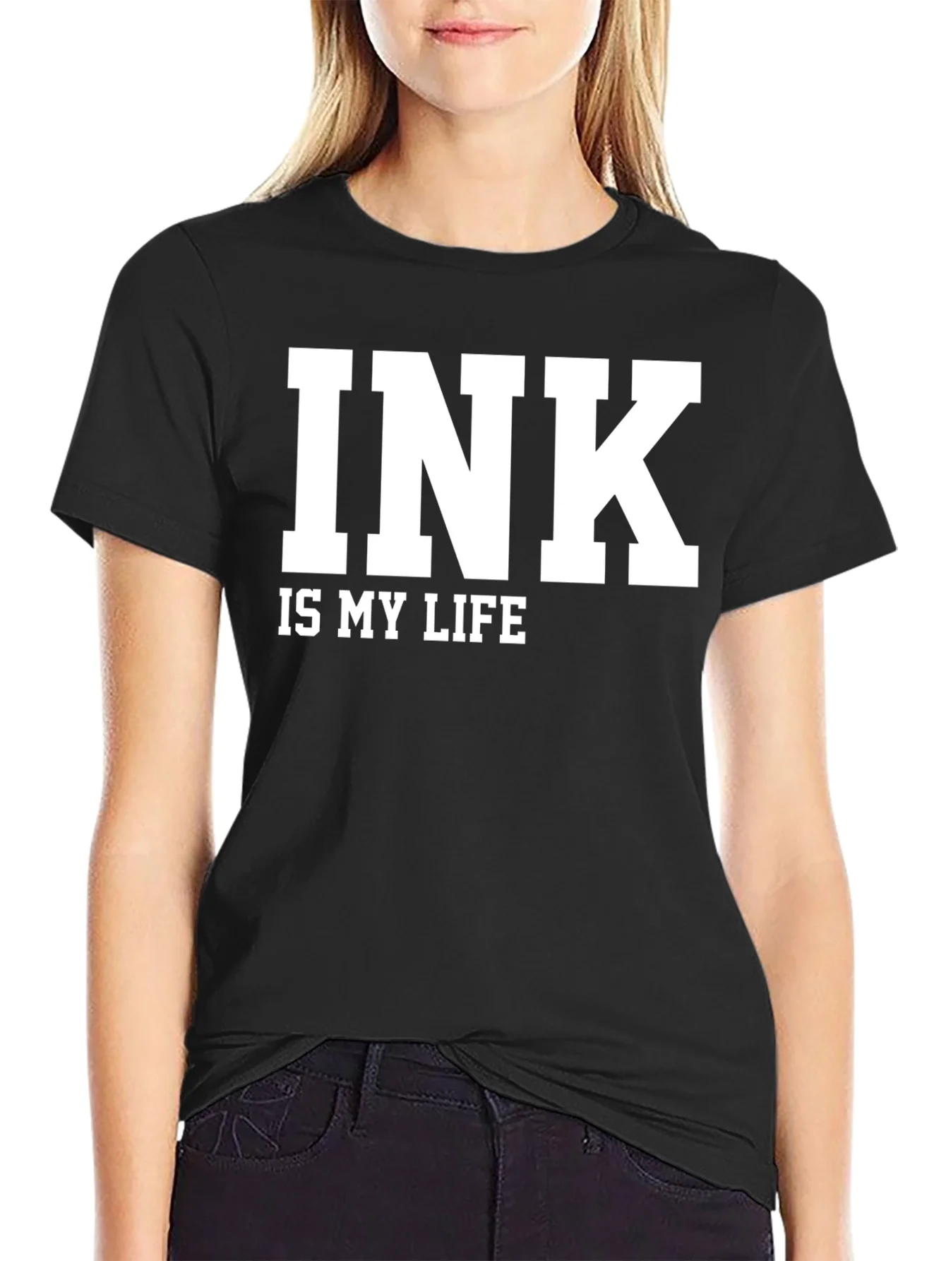 Ink Is My Life Graphic Tee - Tattoo Lover Shirt