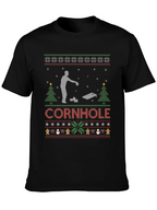 Festive Cornhole Ugly Christmas Sweater T-Shirt
