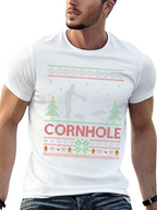 Festive Cornhole Ugly Christmas Sweater T-Shirt