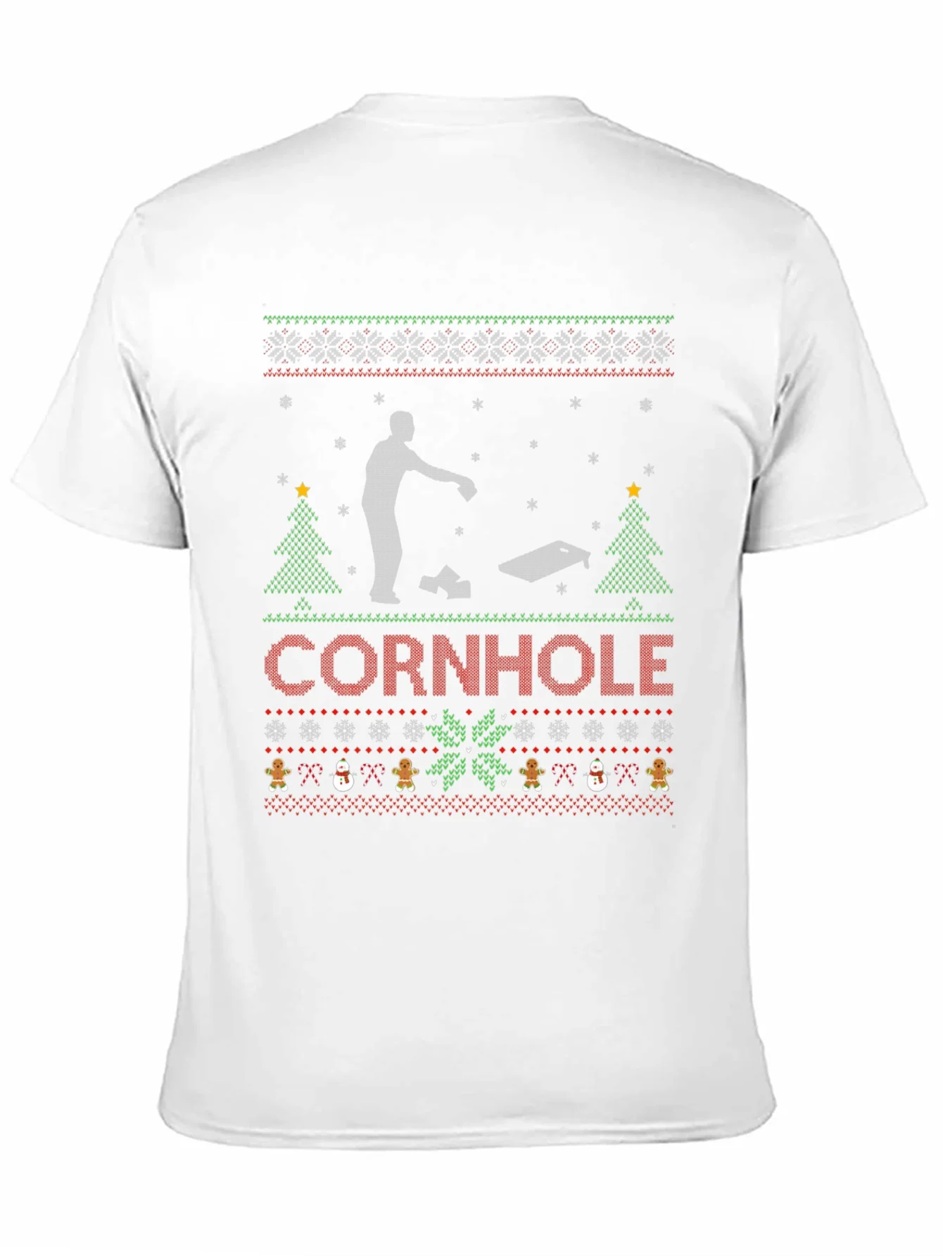 Festive Cornhole Ugly Christmas Sweater T-Shirt