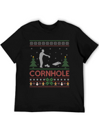 Festive Cornhole Ugly Christmas Sweater T-Shirt