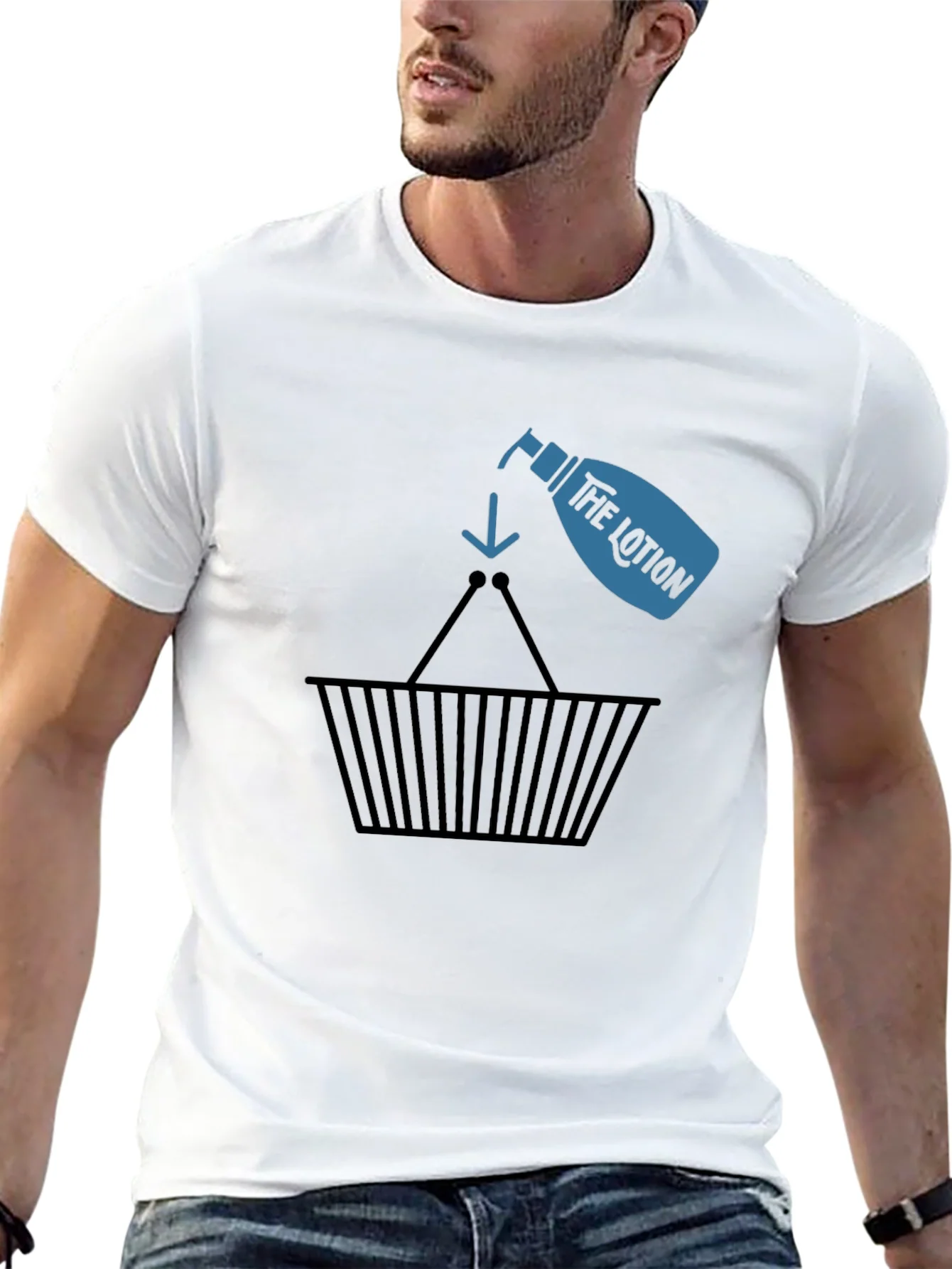 Lotion Basket Black T-Shirt - Funny & Unique Design