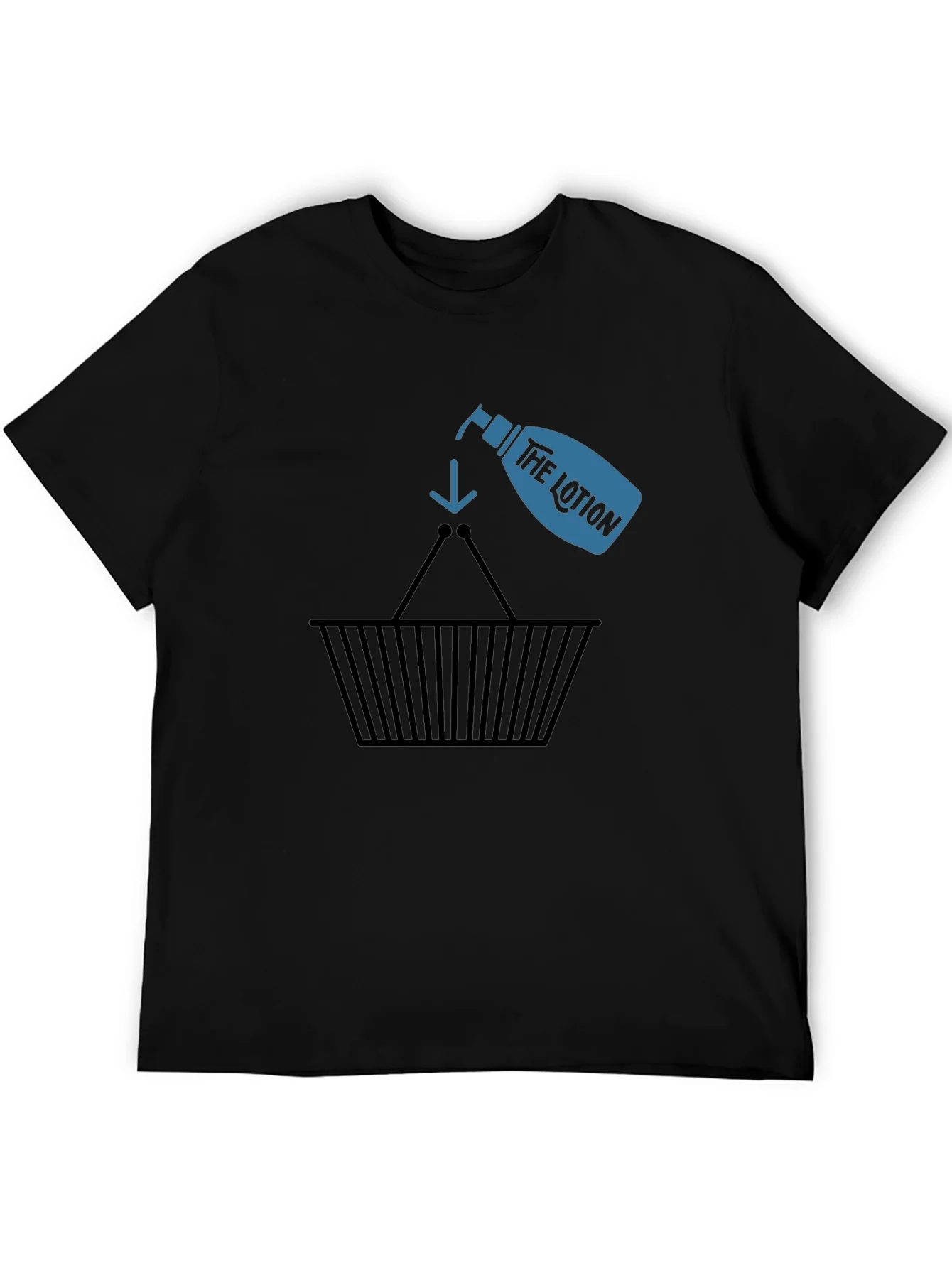 Lotion Basket Black T-Shirt - Funny & Unique Design