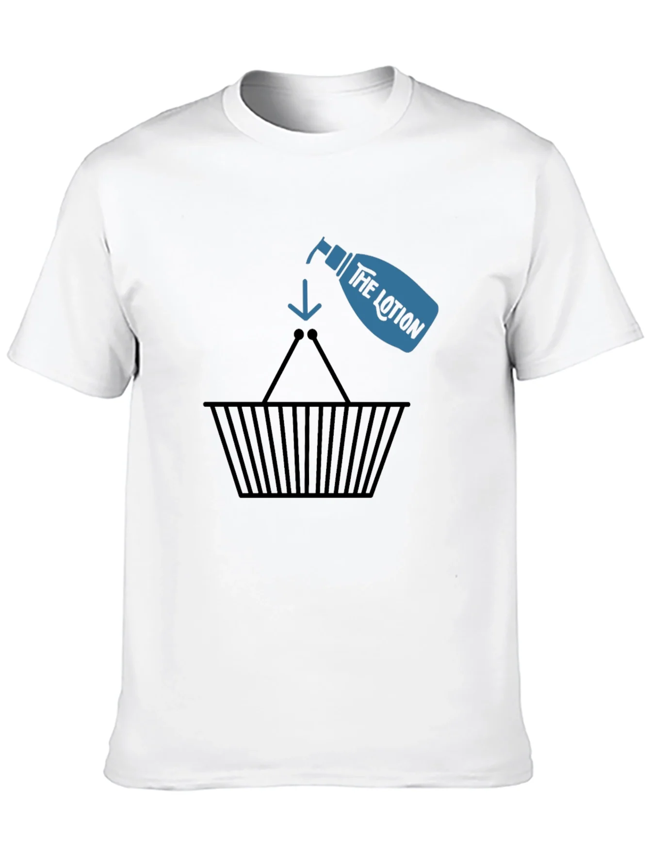 Lotion Basket Black T-Shirt - Funny & Unique Design