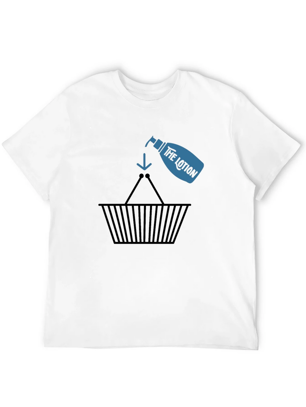 Lotion Basket Black T-Shirt - Funny & Unique Design