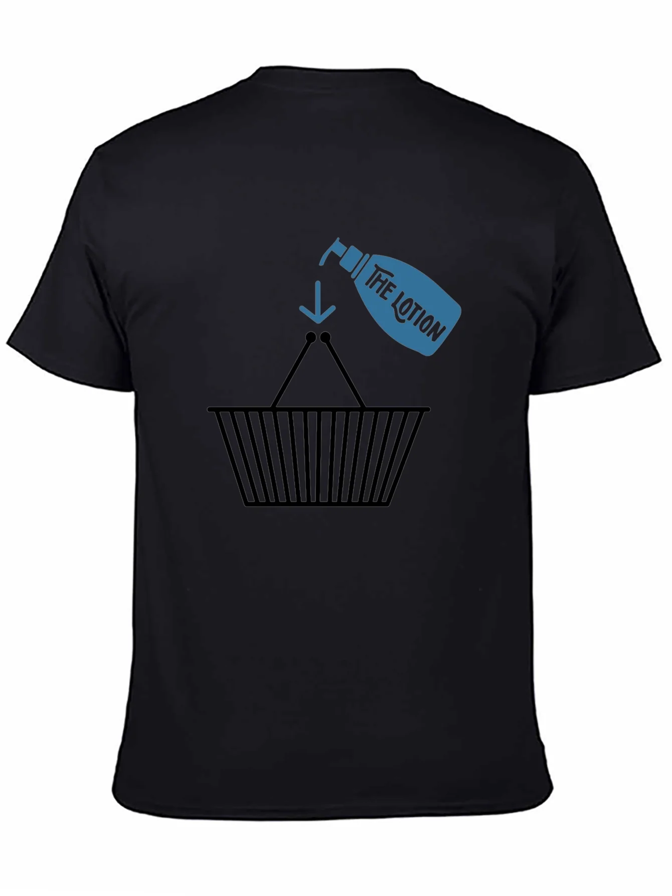 Lotion Basket Black T-Shirt - Funny & Unique Design