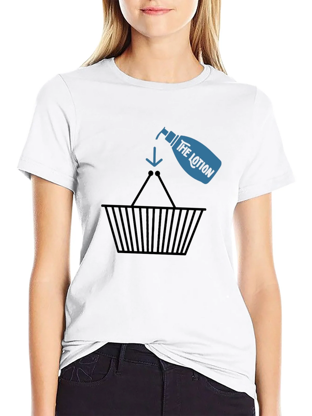 Lotion Basket Black T-Shirt - Funny & Unique Design
