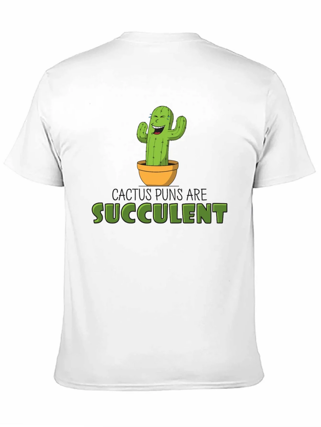 Cactus Puns Are Succulent Black Graphic Tee