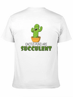 Cactus Puns Are Succulent Black Graphic Tee
