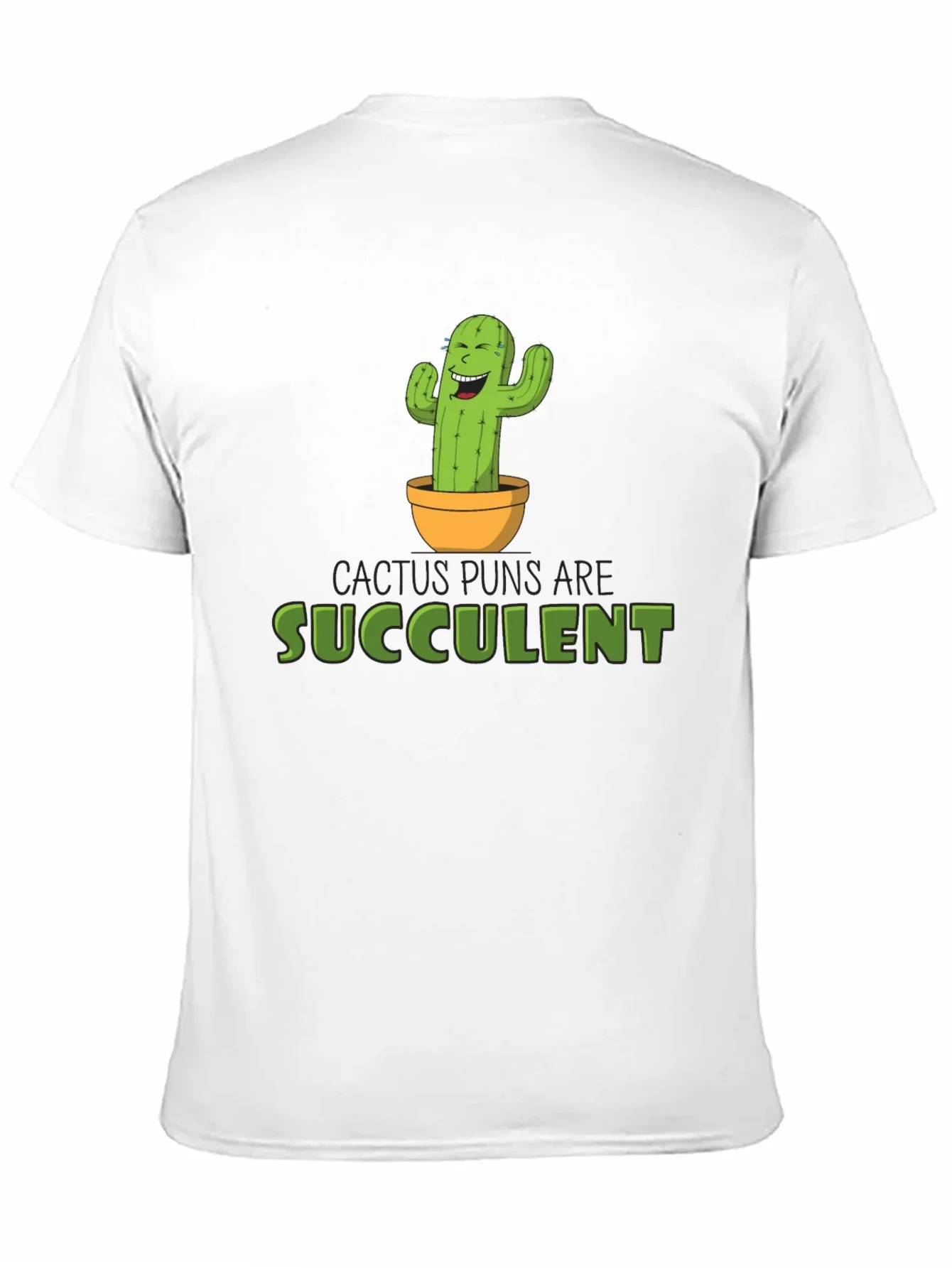 Cactus Puns Are Succulent Black Graphic Tee