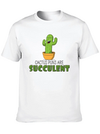 Cactus Puns Are Succulent Black Graphic Tee
