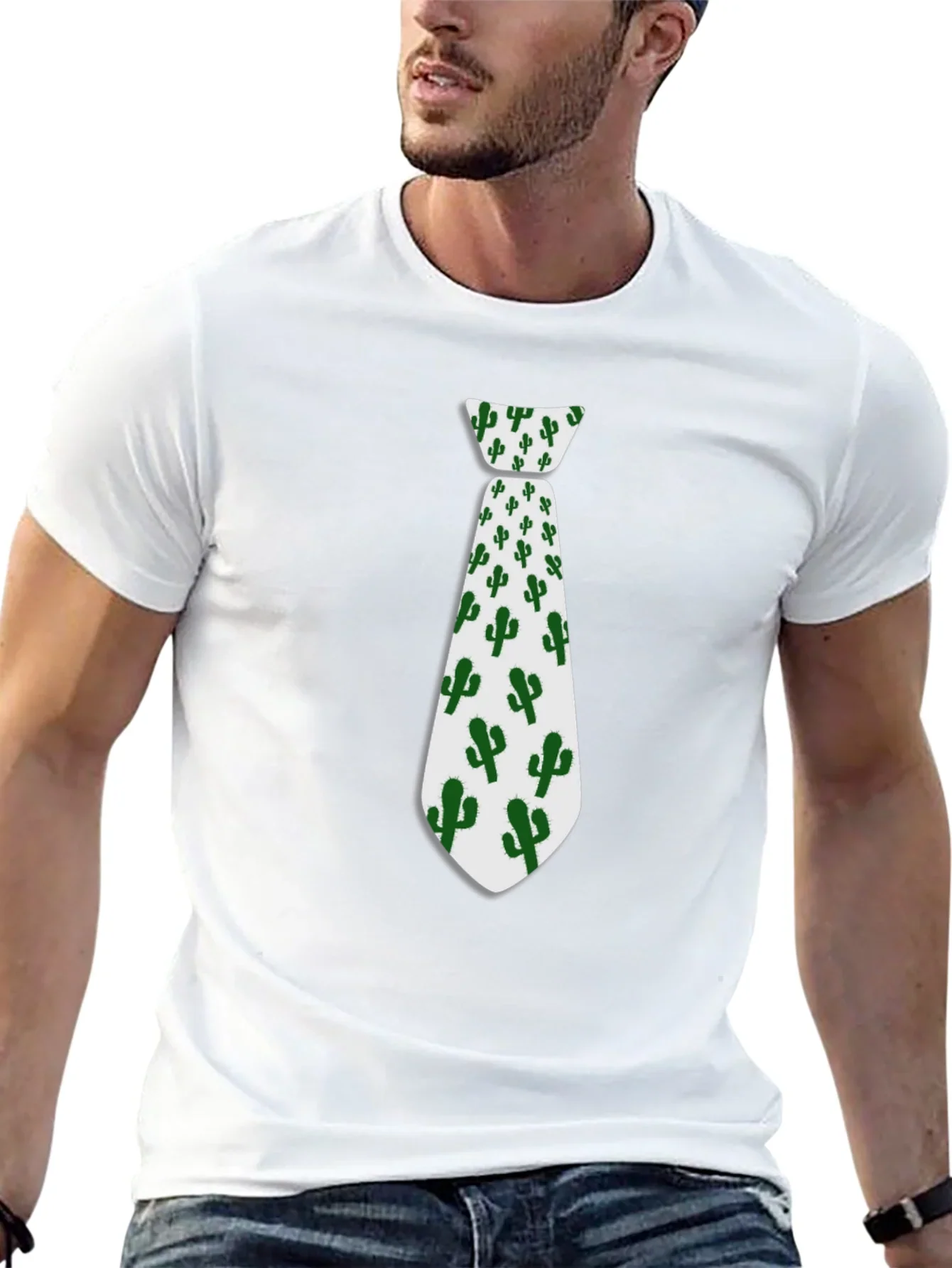 Cactus Tie Graphic Novelty T-Shirt