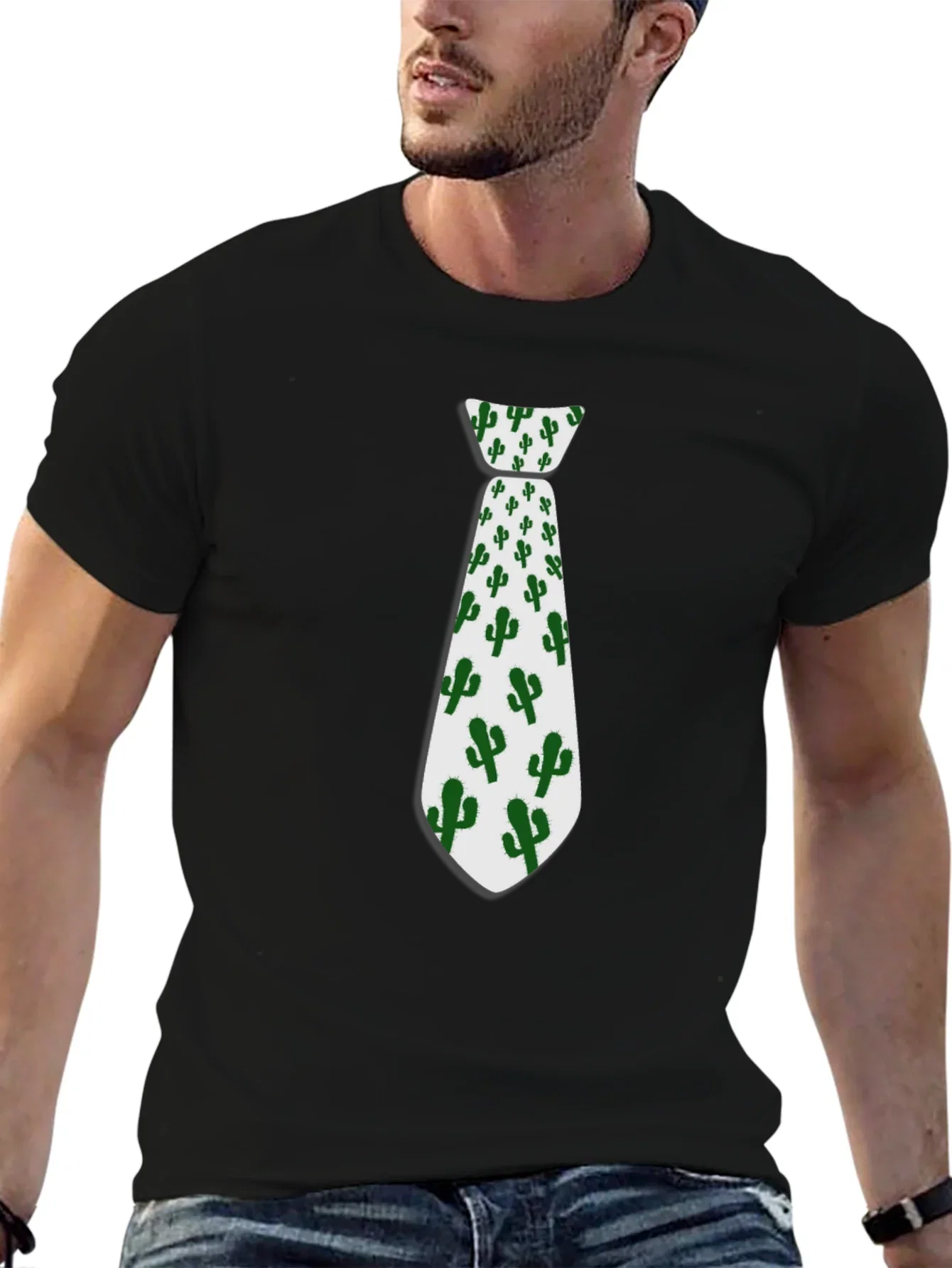 Cactus Tie Graphic Novelty T-Shirt