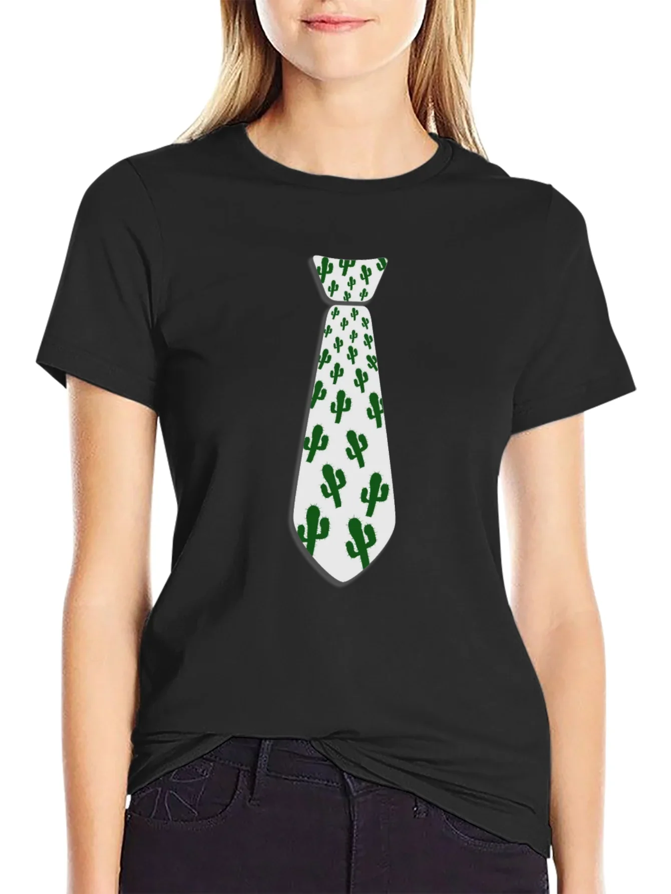 Cactus Tie Graphic Novelty T-Shirt