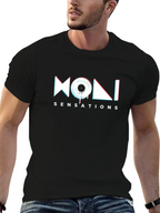 MONI Sensations Black Graphic T-Shirt