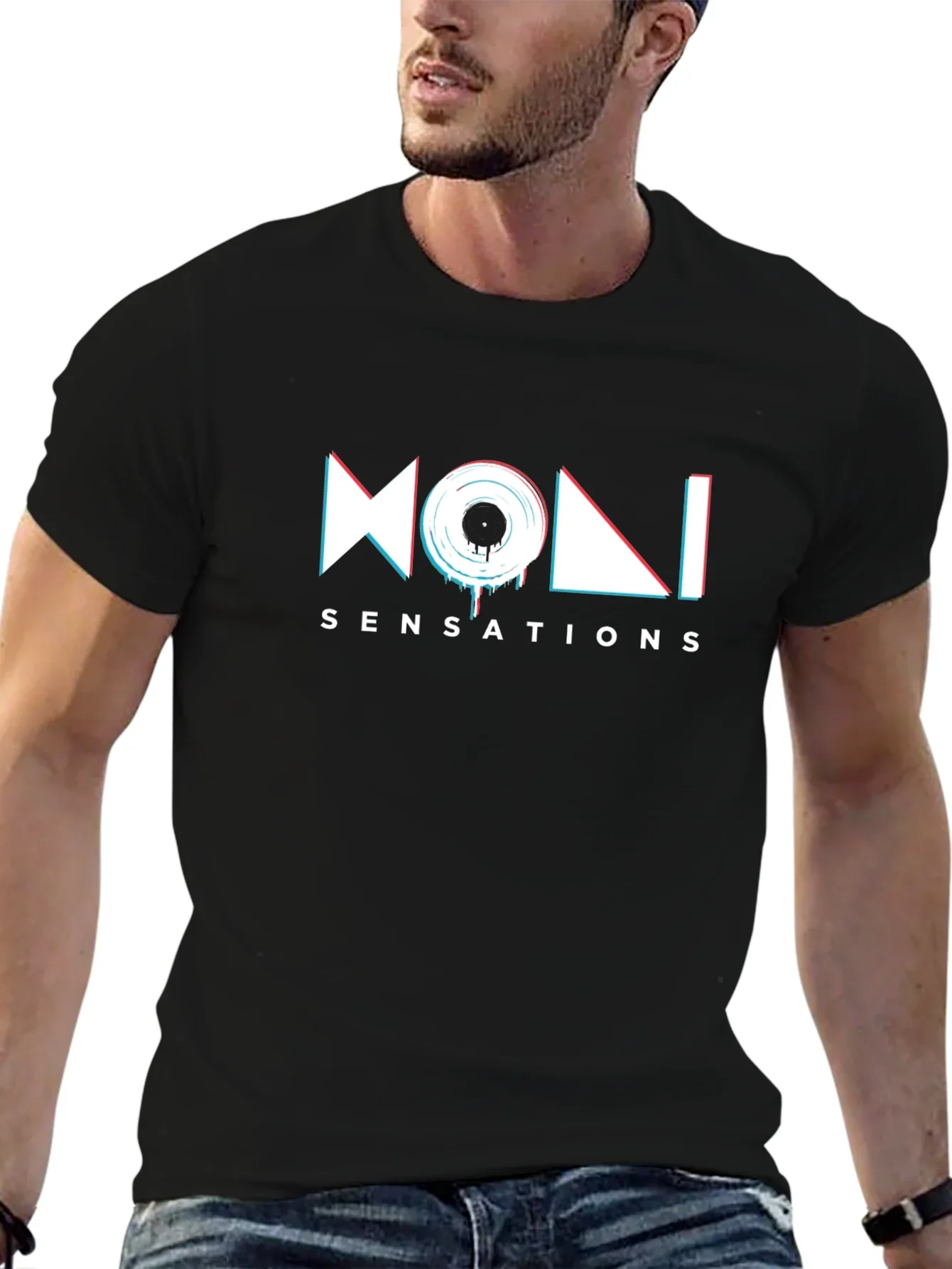 MONI Sensations Black Graphic T-Shirt