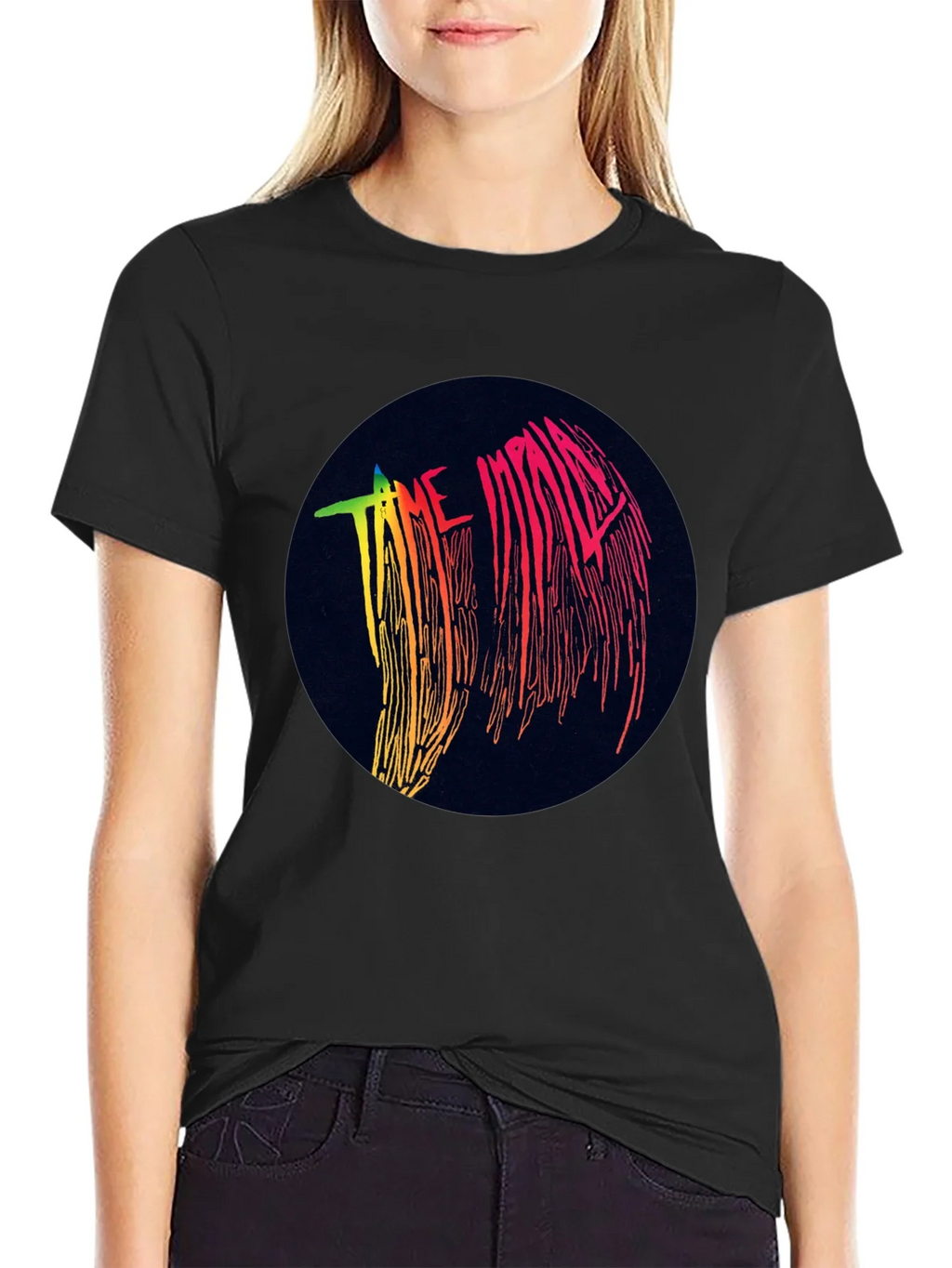 Tame Impala Graphic Black T-Shirt - Retro Style