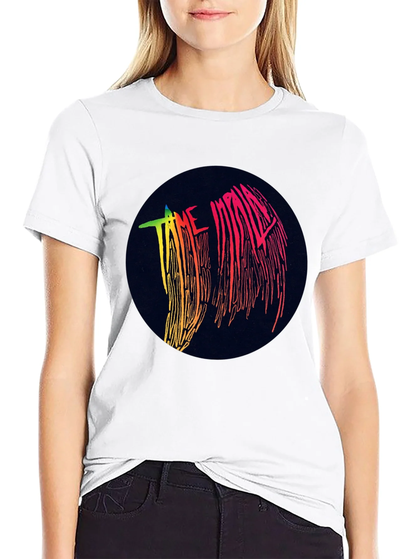 Tame Impala Graphic Black T-Shirt - Retro Style