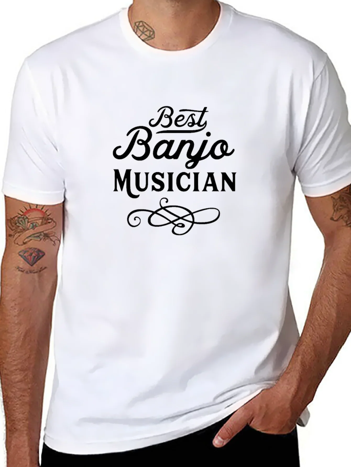 Best Banjo Musician Black T-Shirt