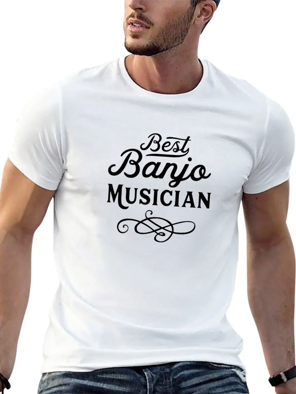 Best Banjo Musician Black T-Shirt
