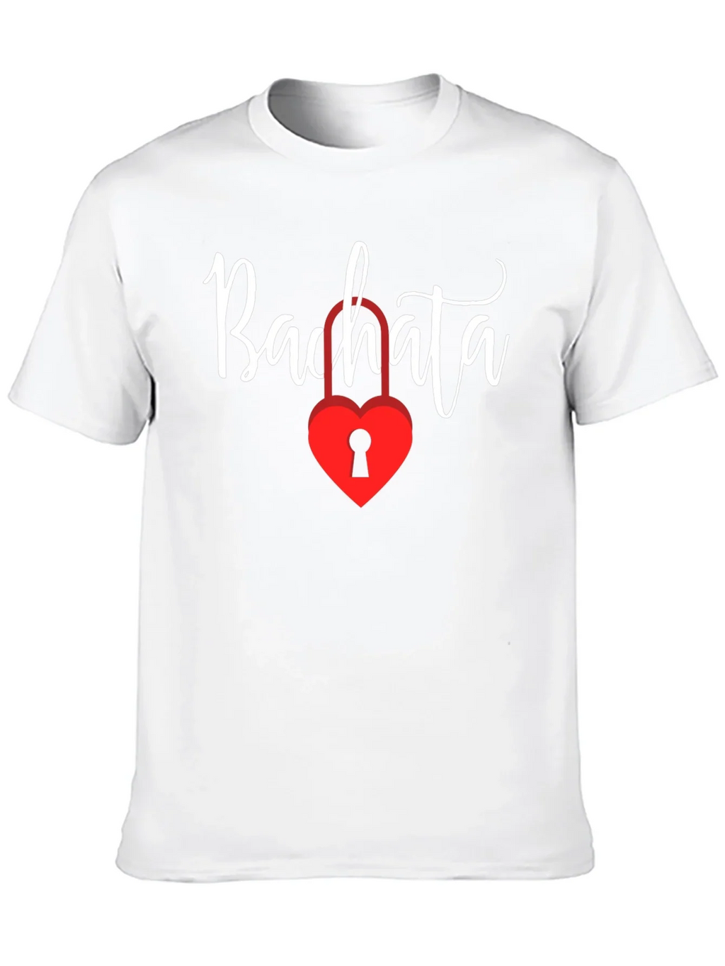 Bachata Heart Lock Graphic Tee - Trendy Dance Shirt