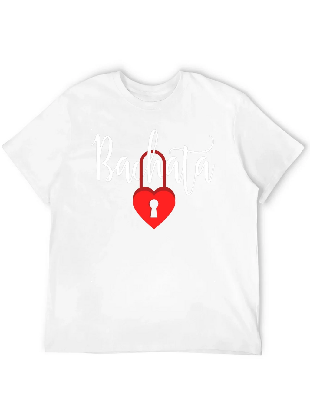 Bachata Heart Lock Graphic Tee - Trendy Dance Shirt