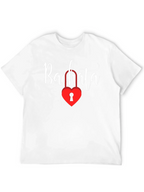 Bachata Heart Lock Graphic Tee - Trendy Dance Shirt