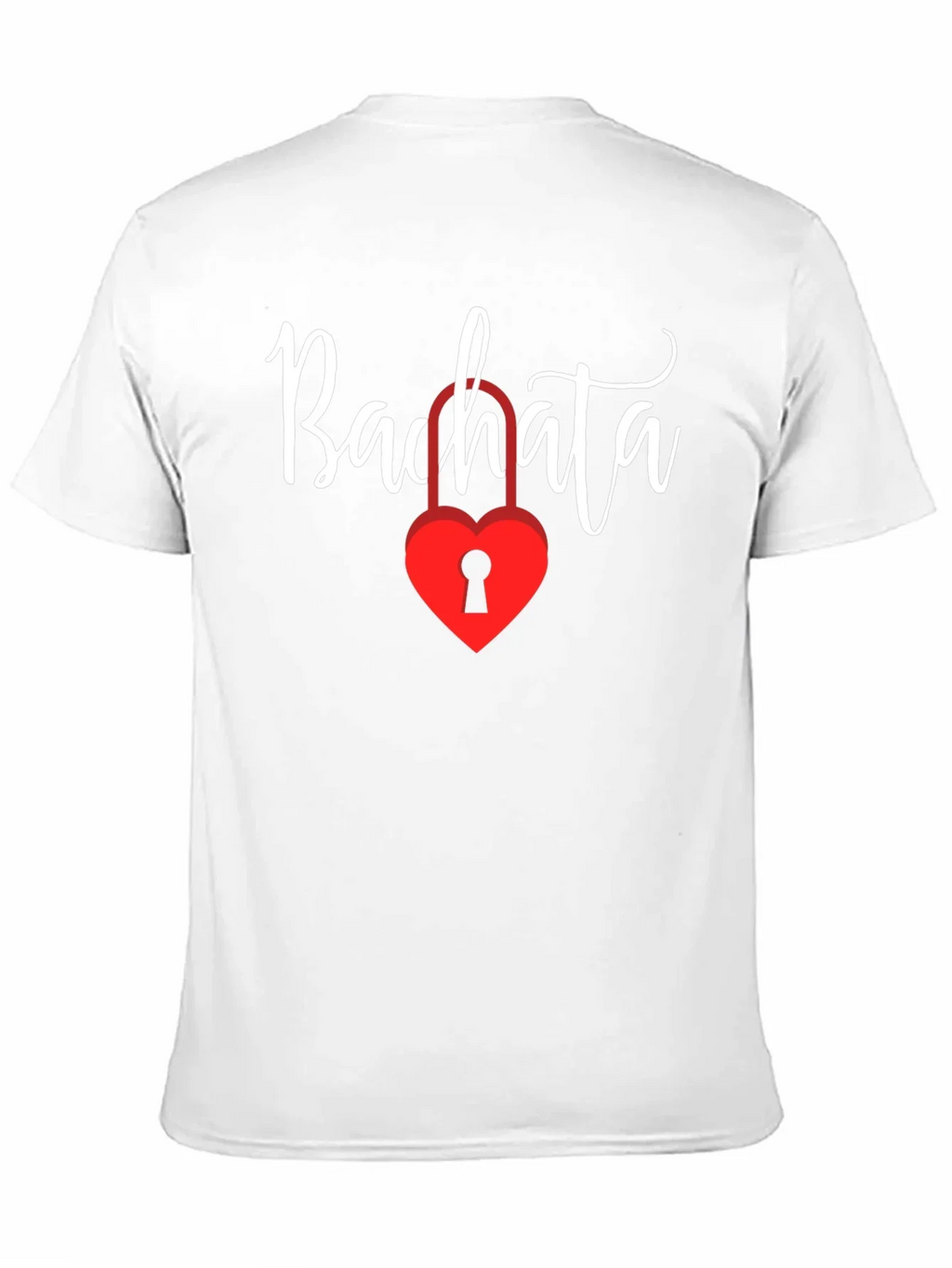Bachata Heart Lock Graphic Tee - Trendy Dance Shirt