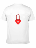 Bachata Heart Lock Graphic Tee - Trendy Dance Shirt
