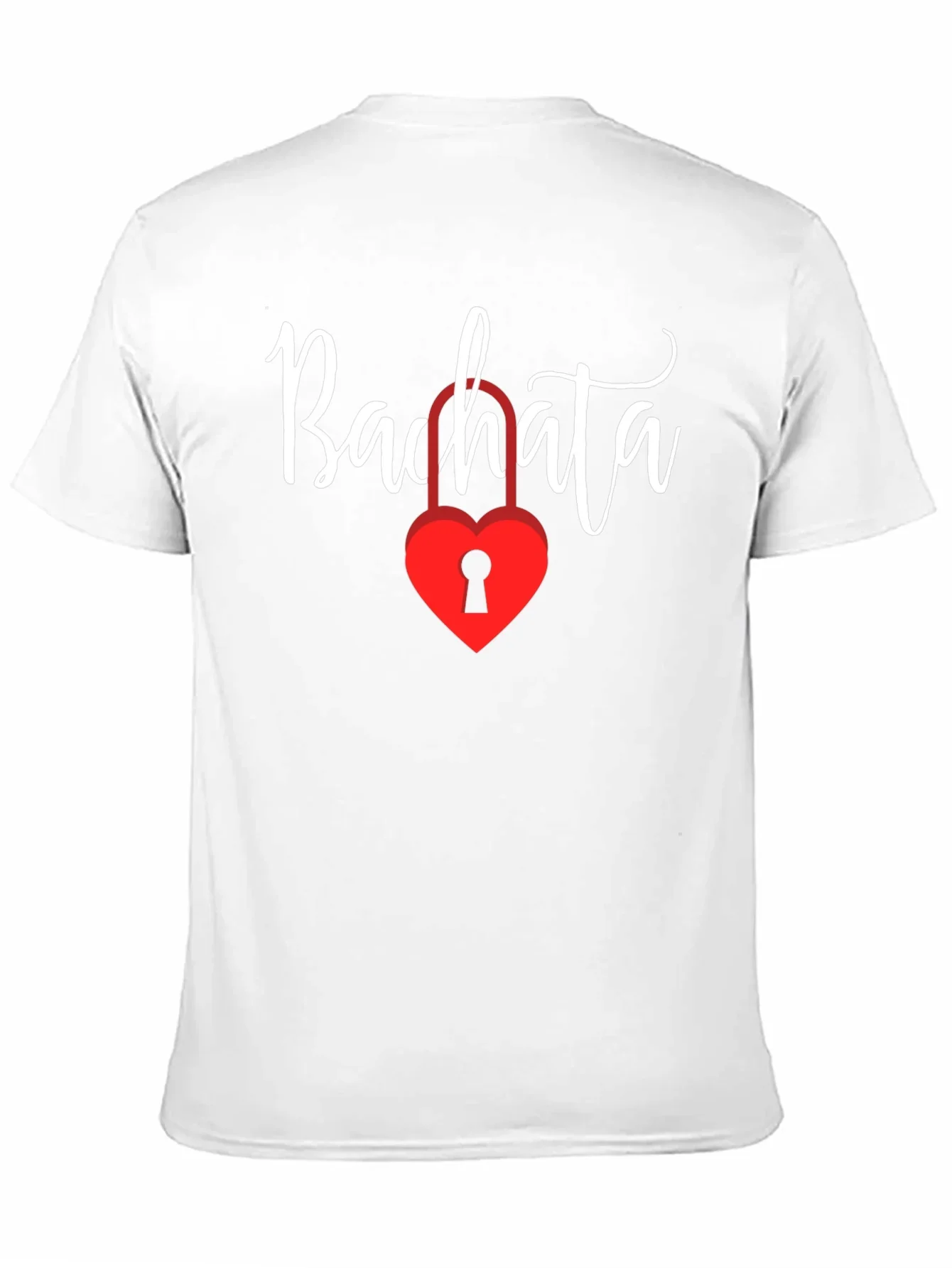 Bachata Heart Lock Graphic Tee - Trendy Dance Shirt