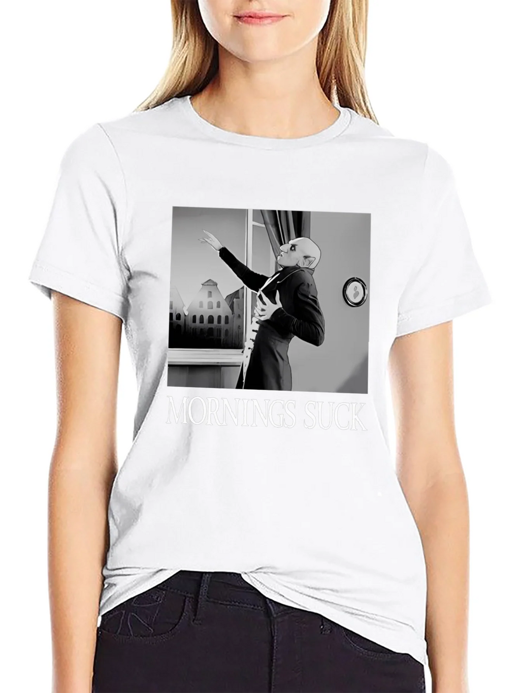Mornings Suck Nosferatu T-Shirt