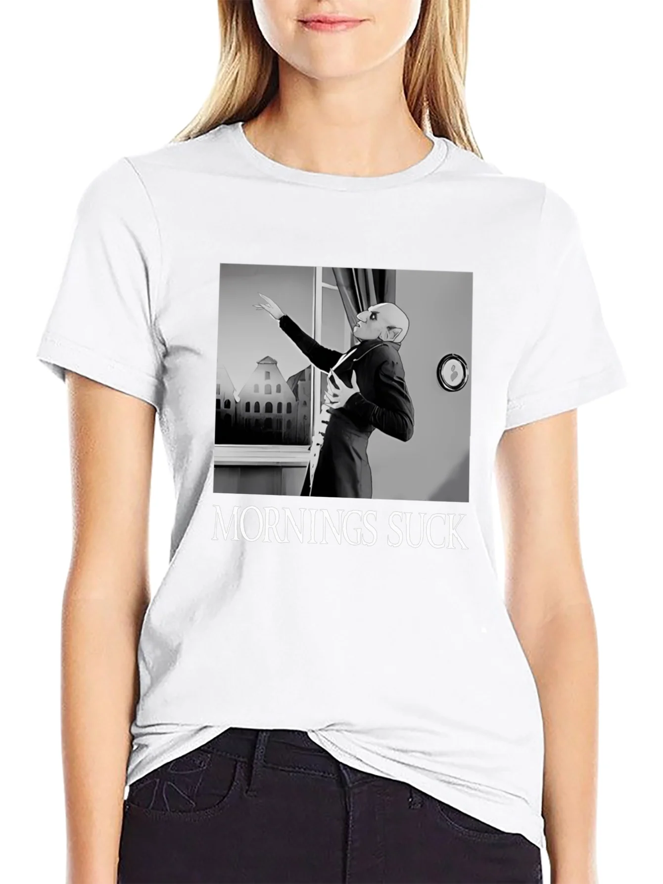 Mornings Suck Nosferatu T-Shirt