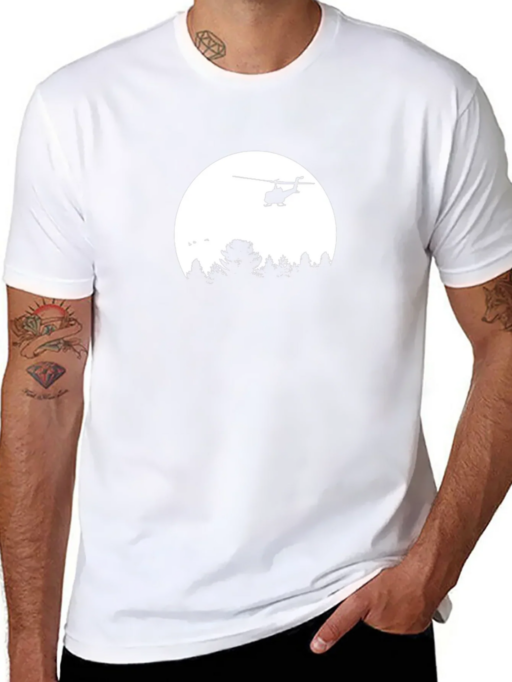 Helicopter Silhouette T-Shirt