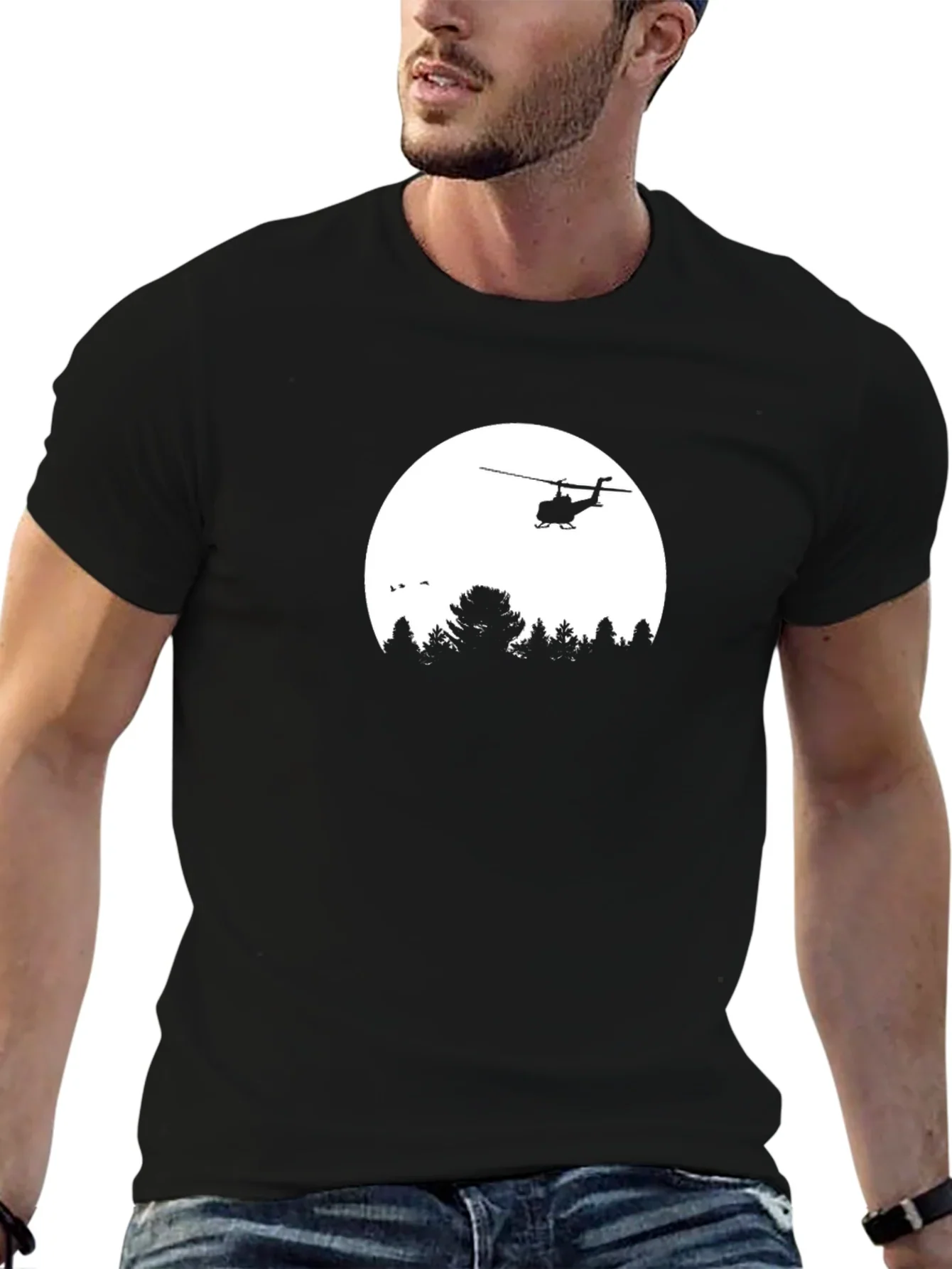 Helicopter Silhouette T-Shirt