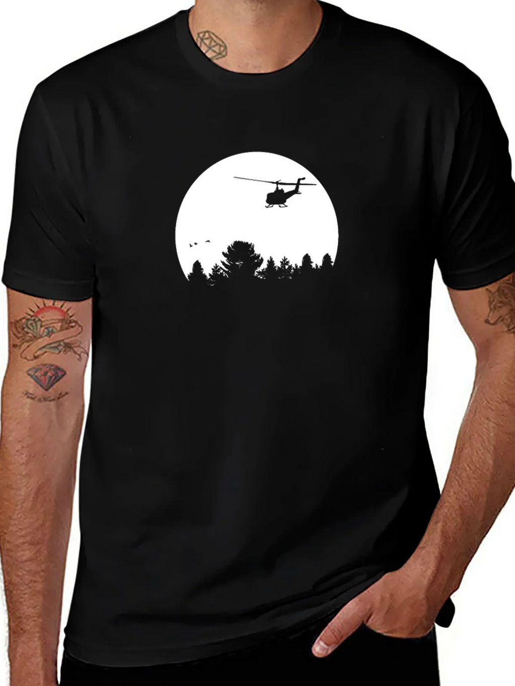 Helicopter Silhouette T-Shirt